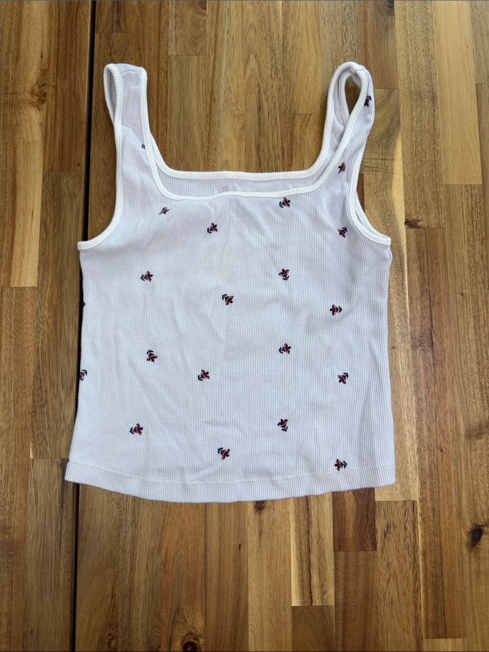 Old Navy Floral Cropped Tank Top